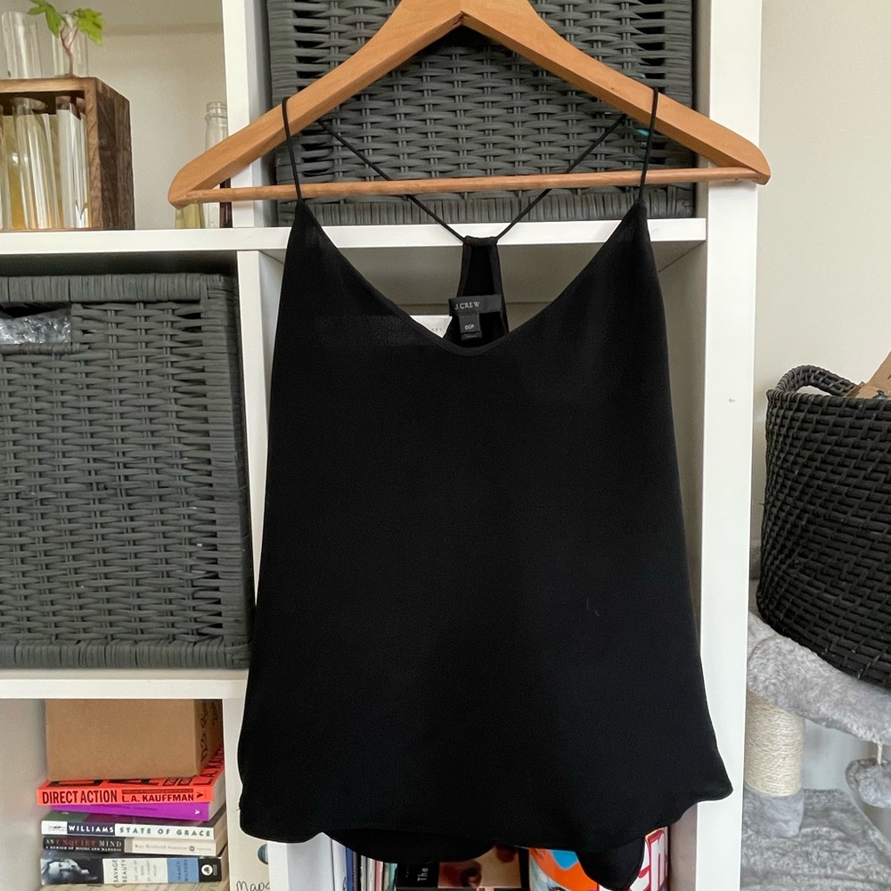 J. Crew silk racer back camisole